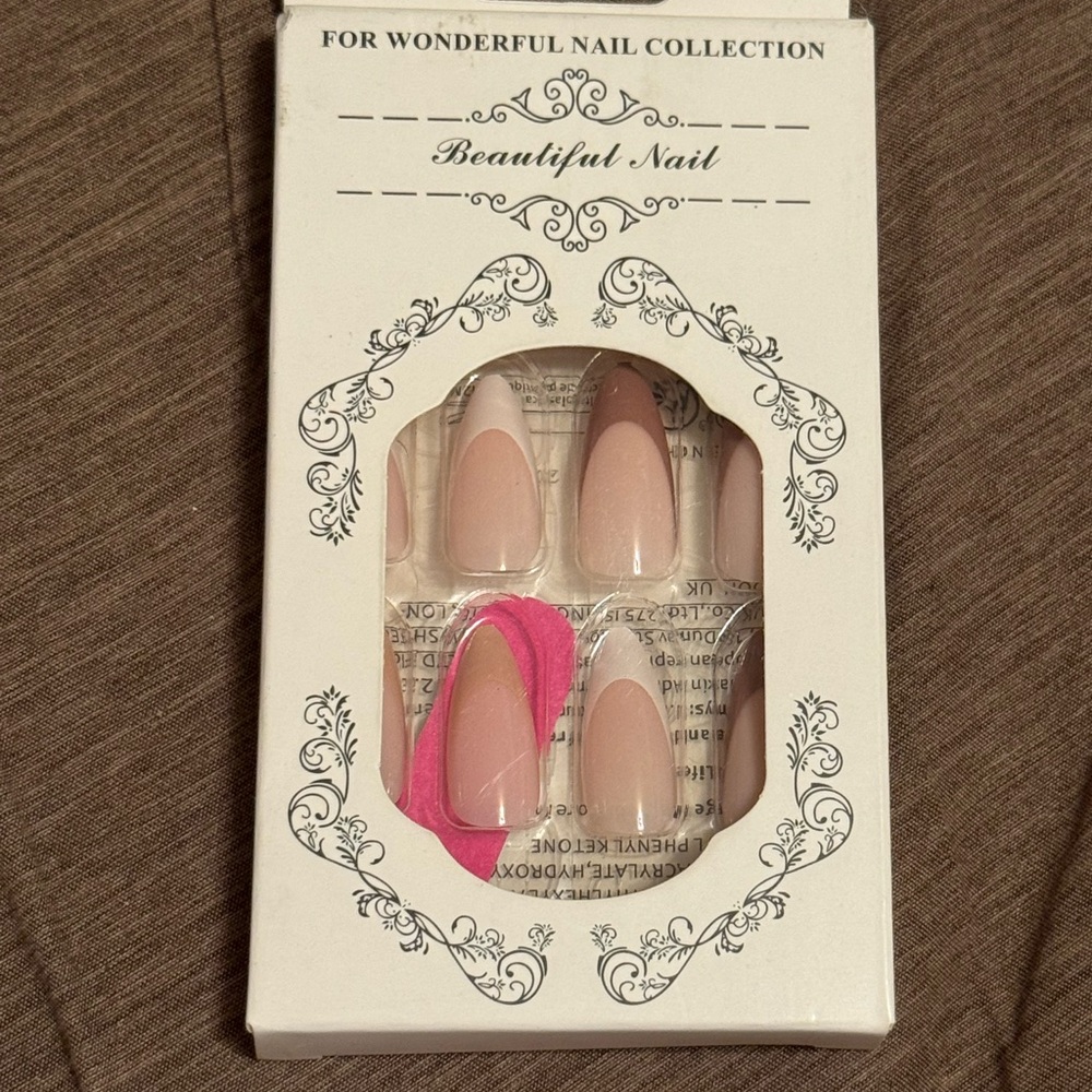 Nude Press On Nails with Nude Tone Tips